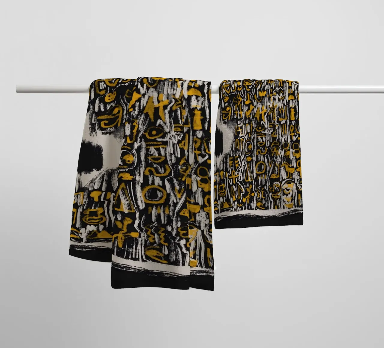 Scriptography towel by Little Dean