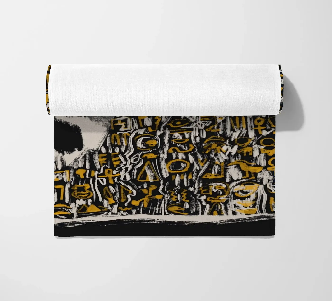 Scriptografie strandhanddoek van Little Dean