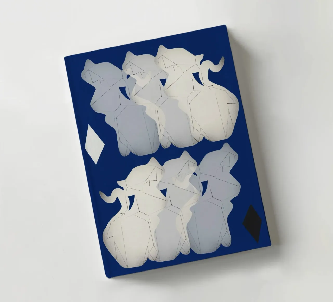 White porcelain cat notebook by Little Dean