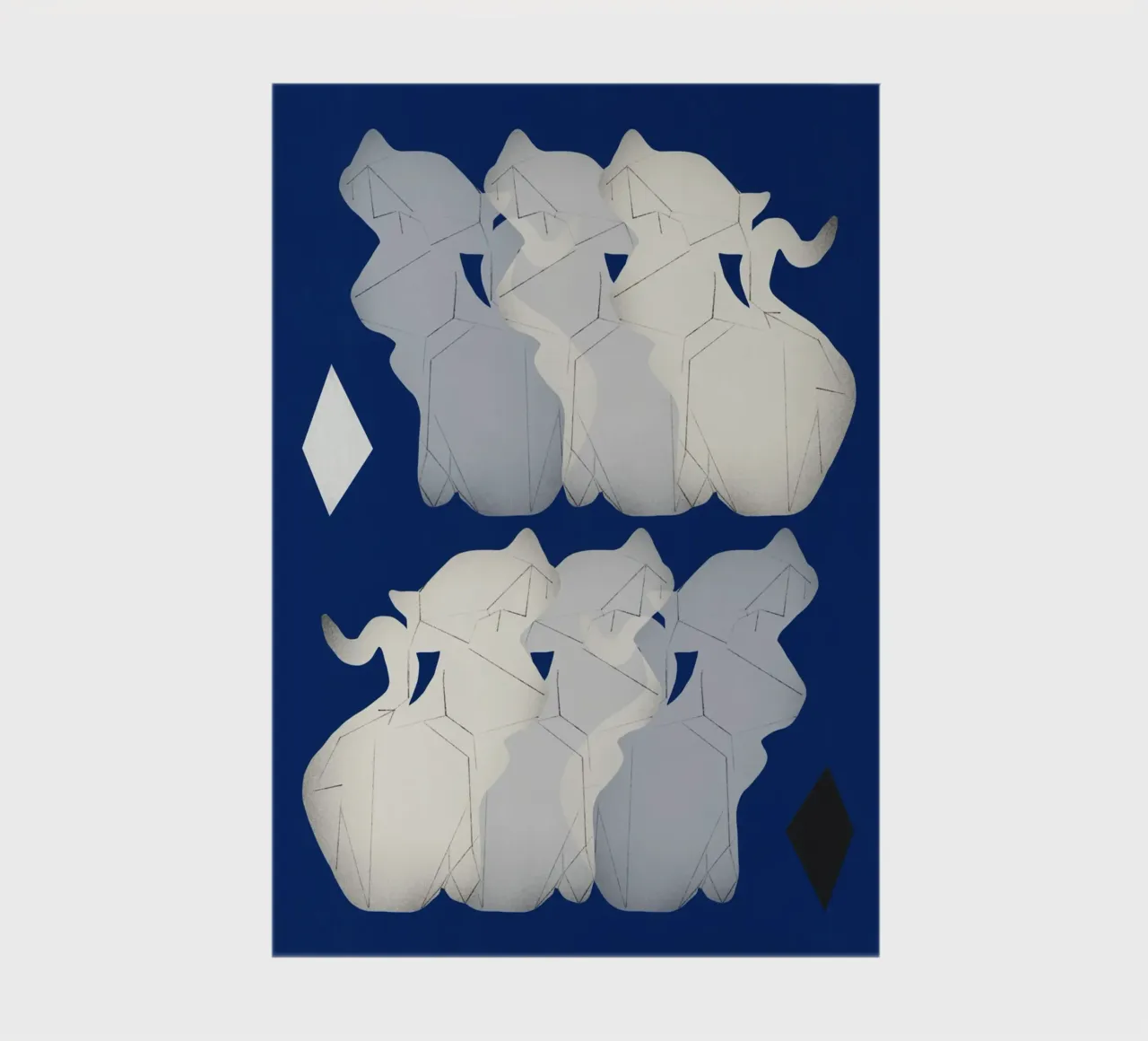 White porcelain cat notebook by Little Dean