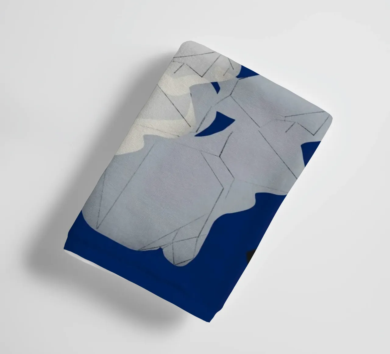 White porcelain cat towel by Little Dean