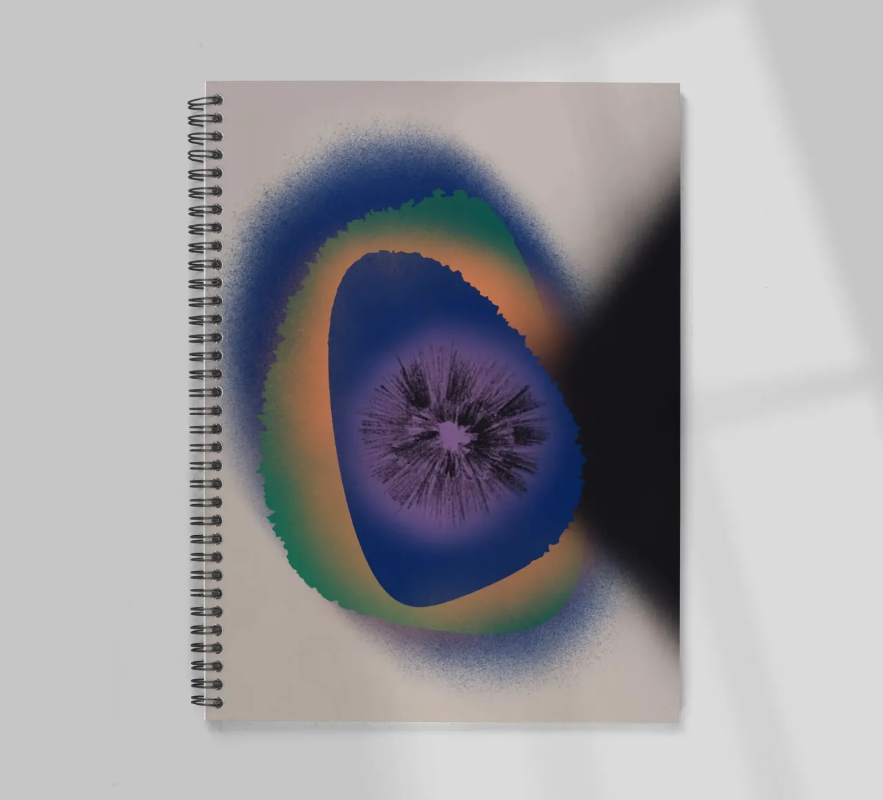 Cosmic composition 12 spiral notebook by Little Dean
