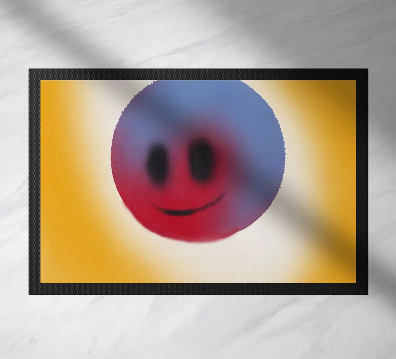 Warm smiley doormat by Little Dean