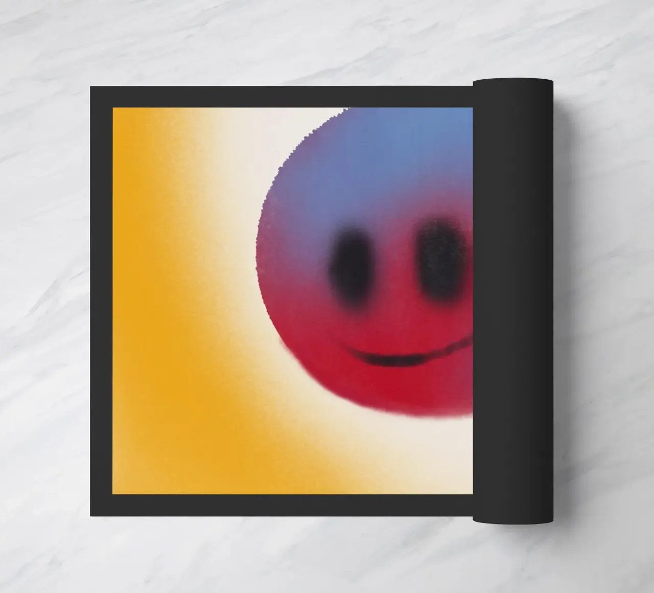 Warm smiley doormat by Little Dean
