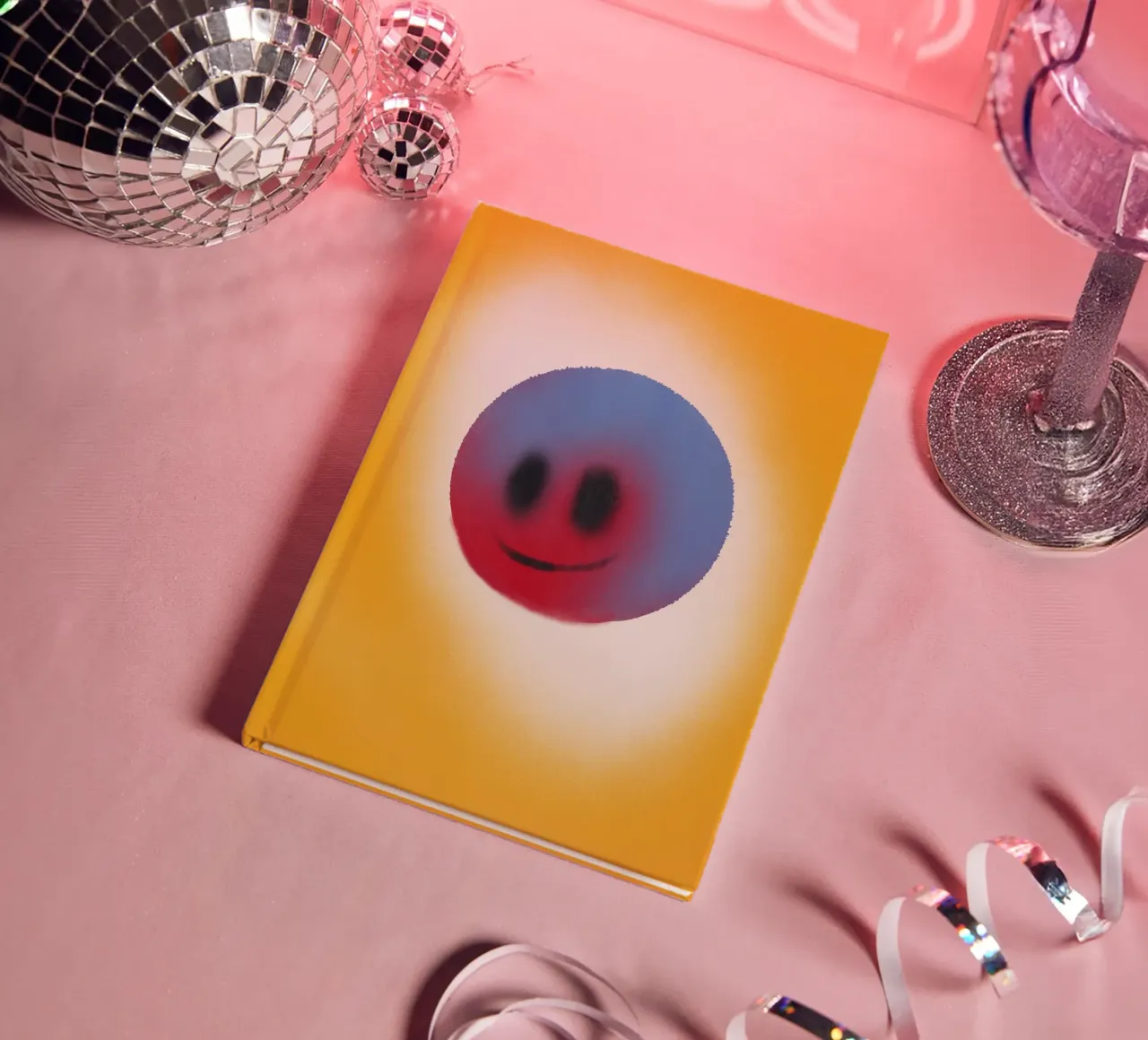 Warm smiley notebook by Little Dean