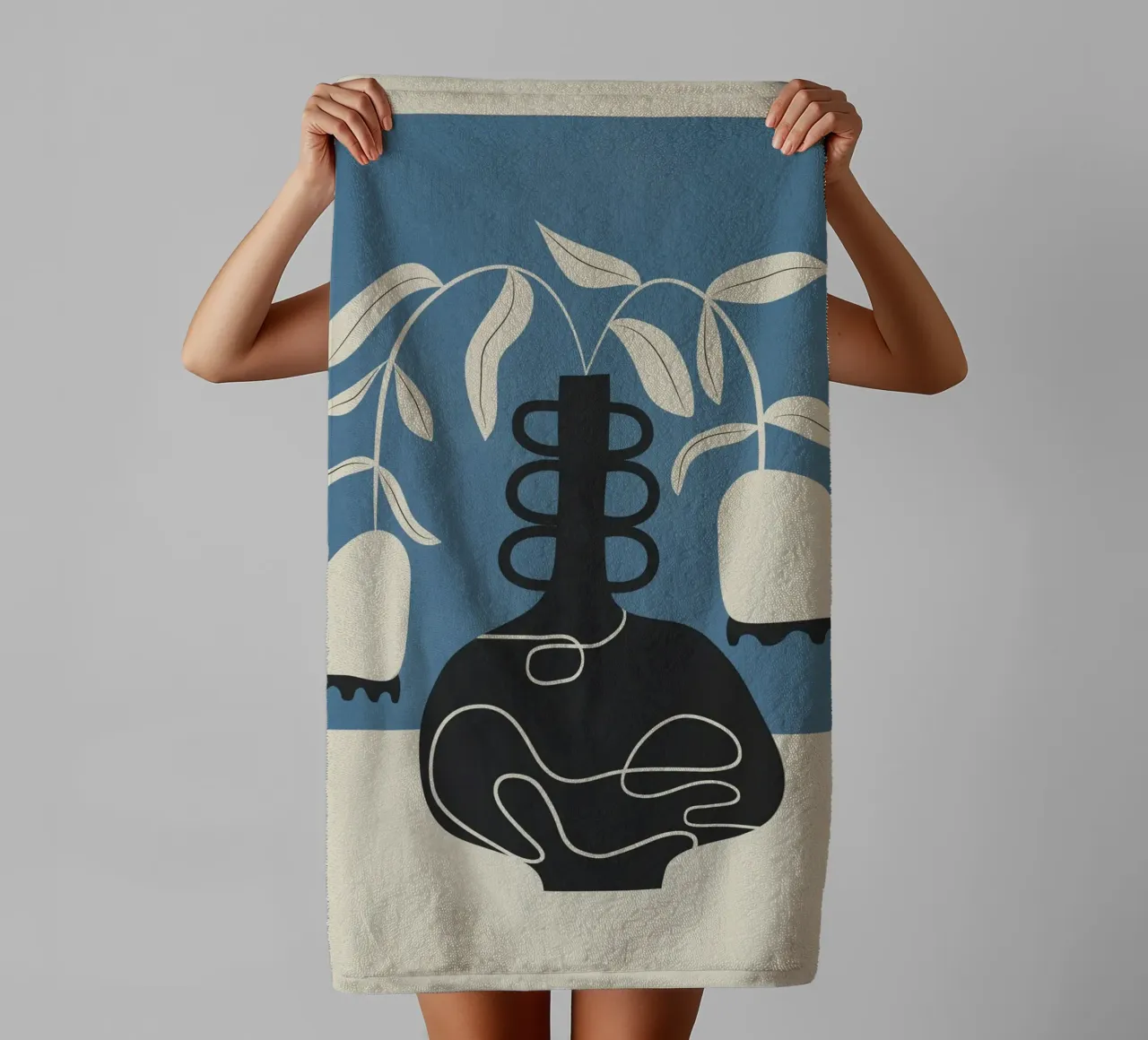 Quiet Elegance 2 towel by Nadjaa