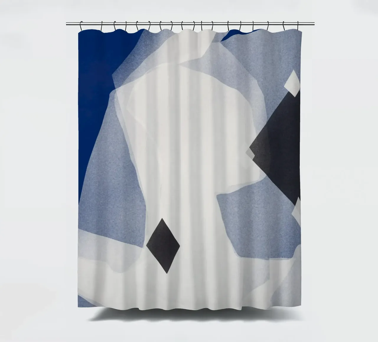 Wedding veil sculpture shower curtain by Little Dean