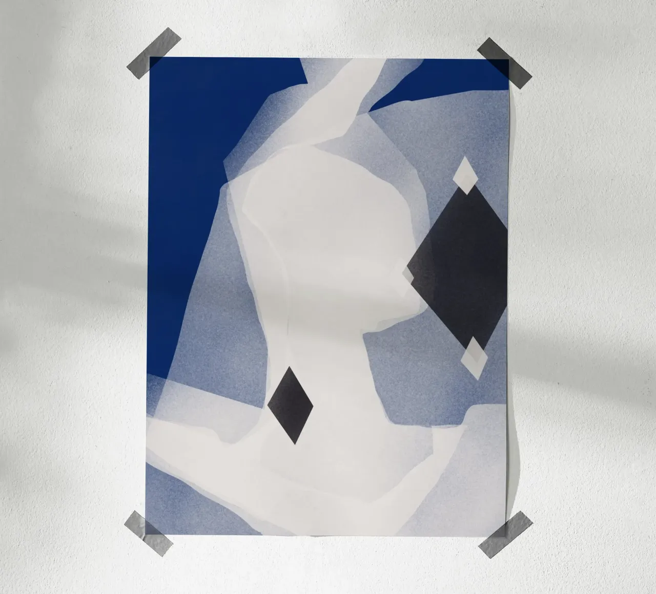 Wedding veil sculpture poster by Little Dean