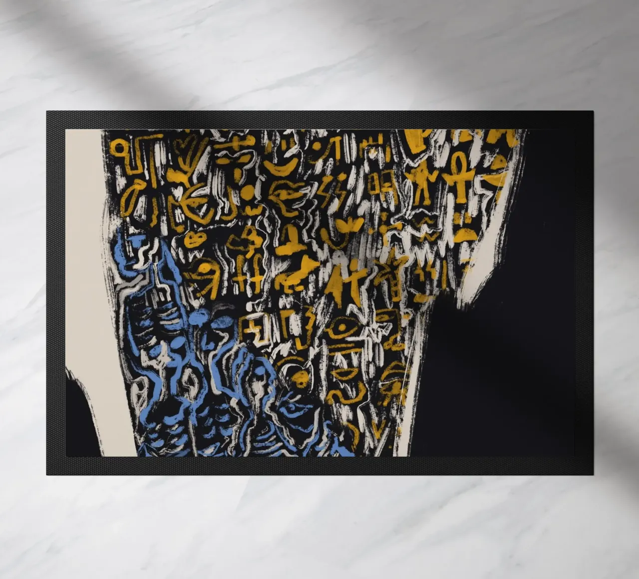 Scriptography 02 doormat by Little Dean