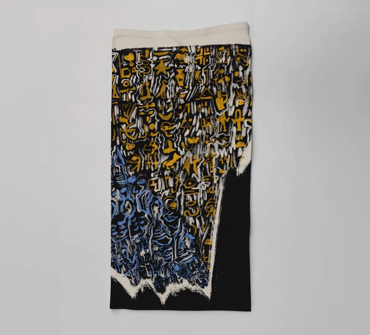 Scriptografie 02 badhanddoek van Little Dean