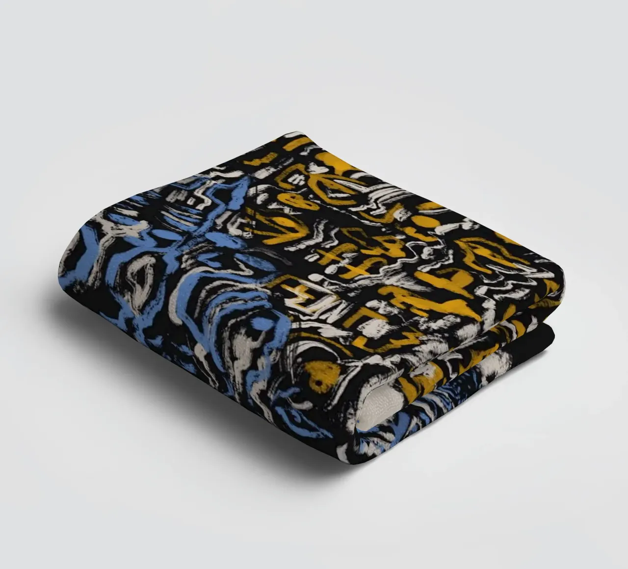 Scriptografie 02 badhanddoek van Little Dean