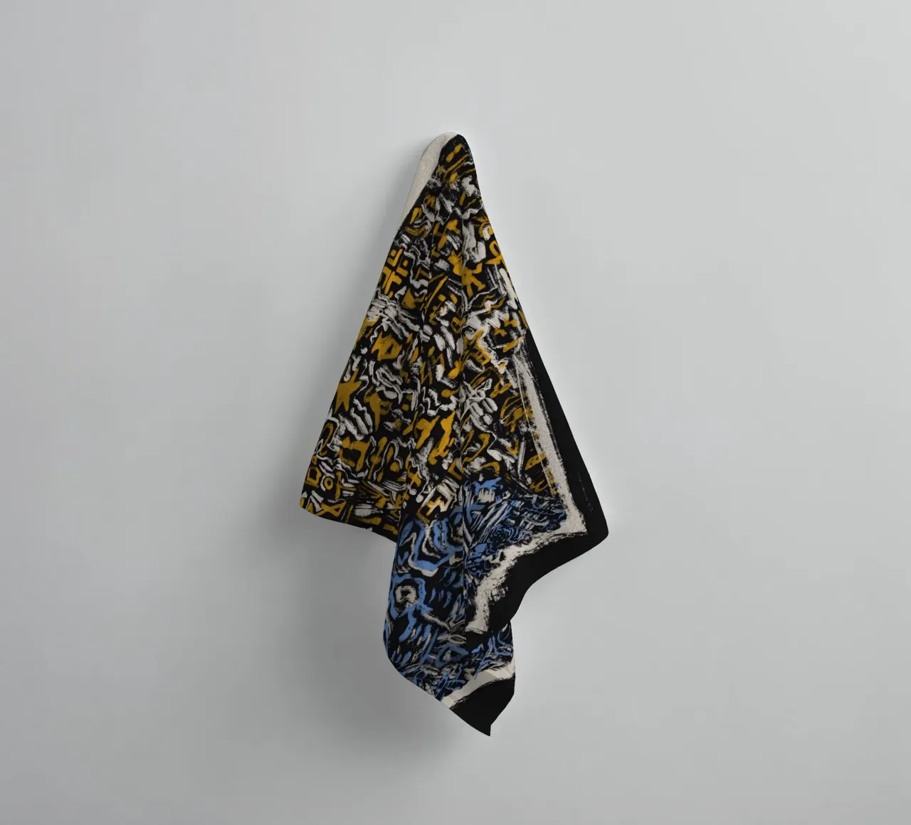 Scriptografie 02 badhanddoek van Little Dean