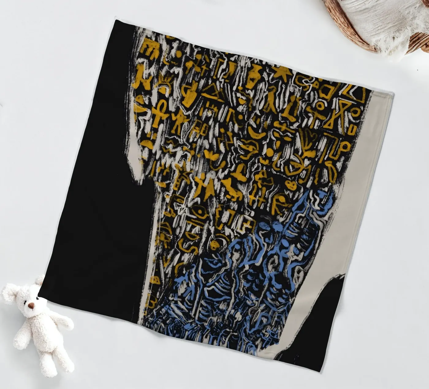 Scriptography 02 fleecedeken van Little Dean