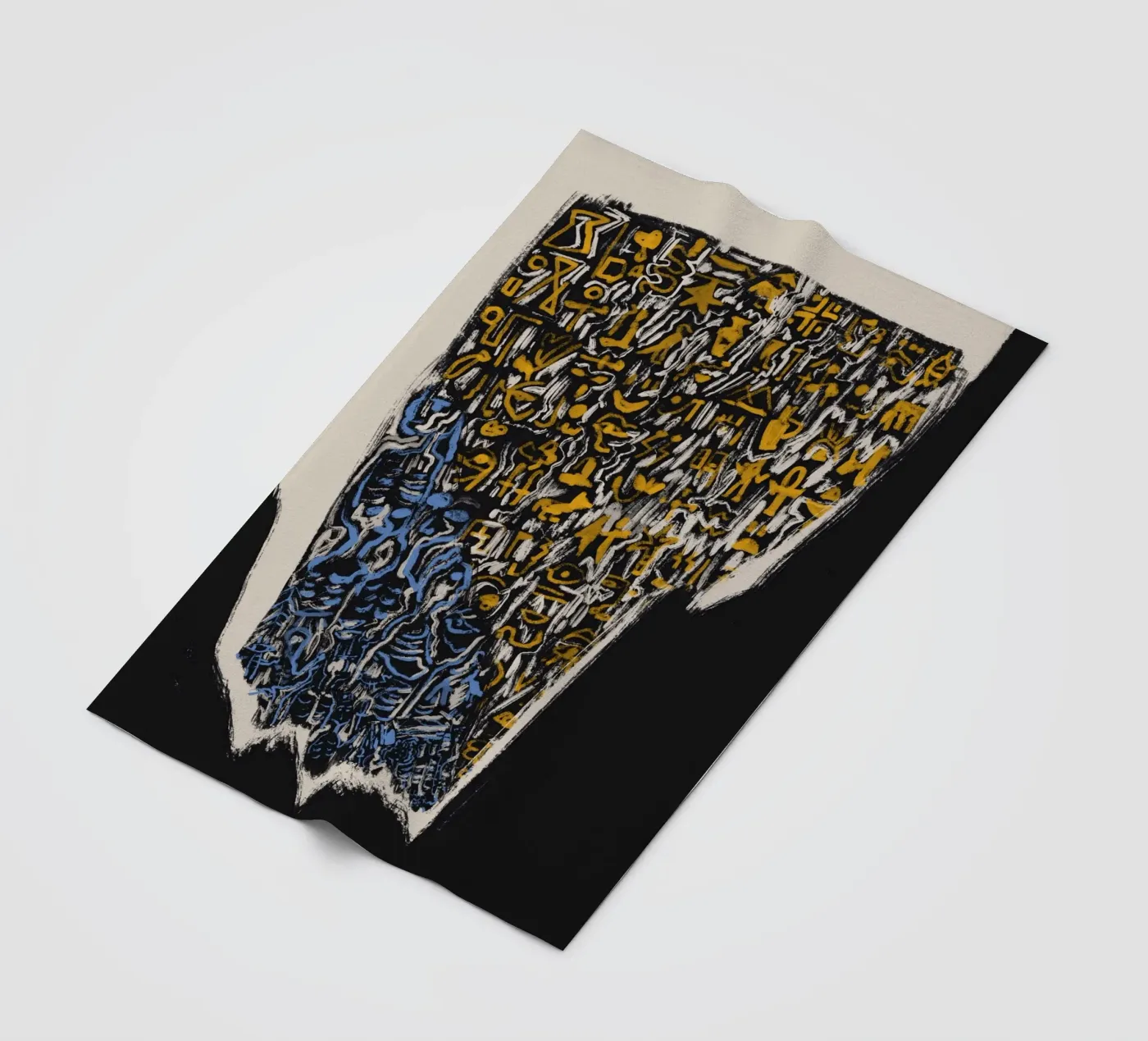 Scriptography 02 fleecedeken van Little Dean