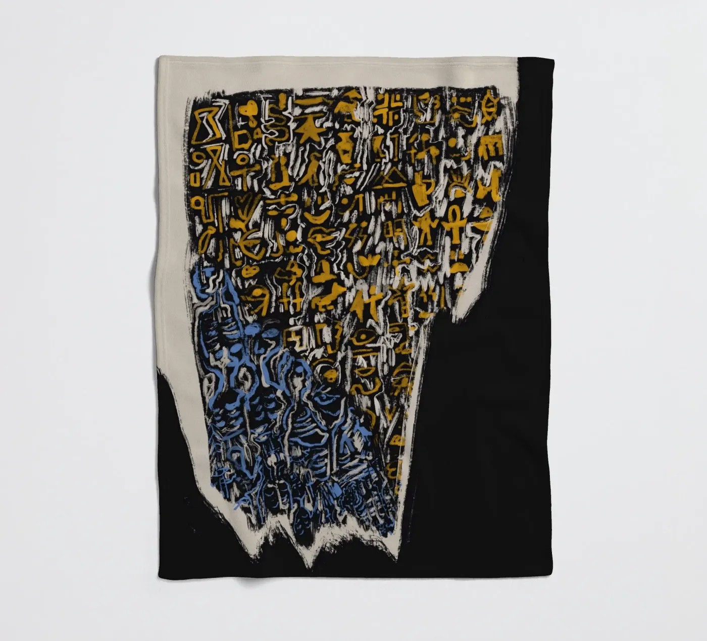 Scriptography 02 fleecedeken van Little Dean