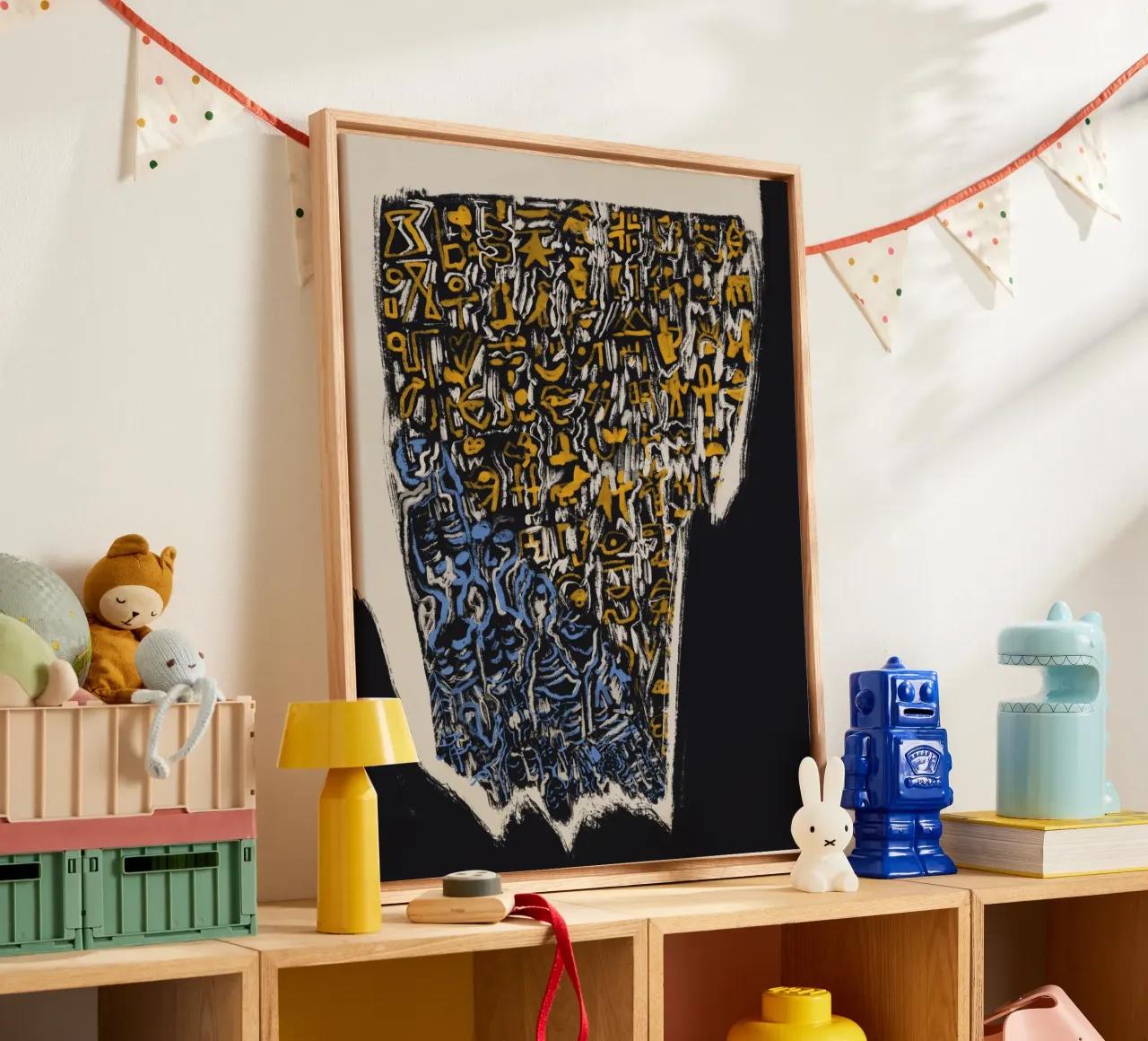 Scriptografie 02 canvas van Little Dean