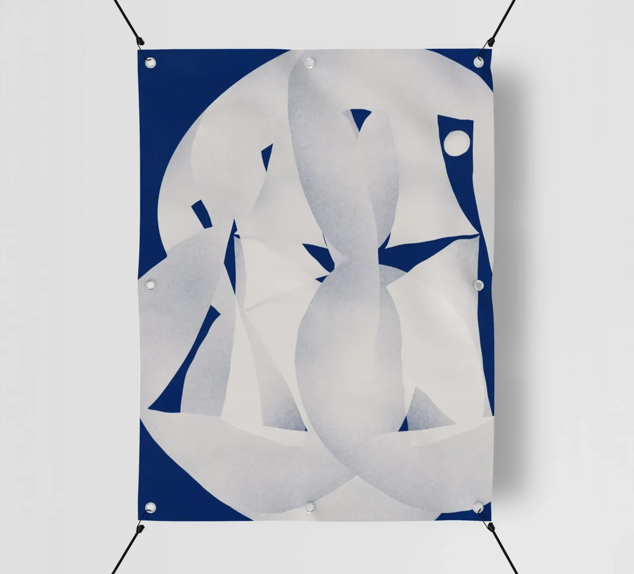 Scultura di carta ritagliata telo in pvc da Little Dean