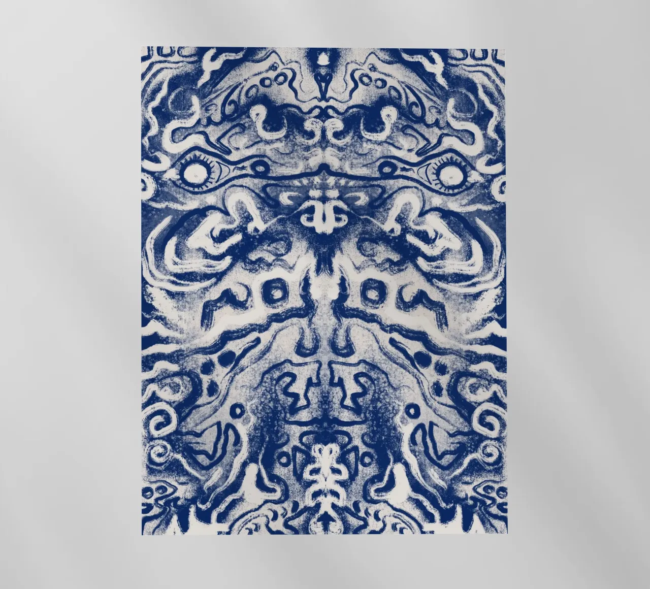 Cina blu rorschach pellicola backlit da Little Dean