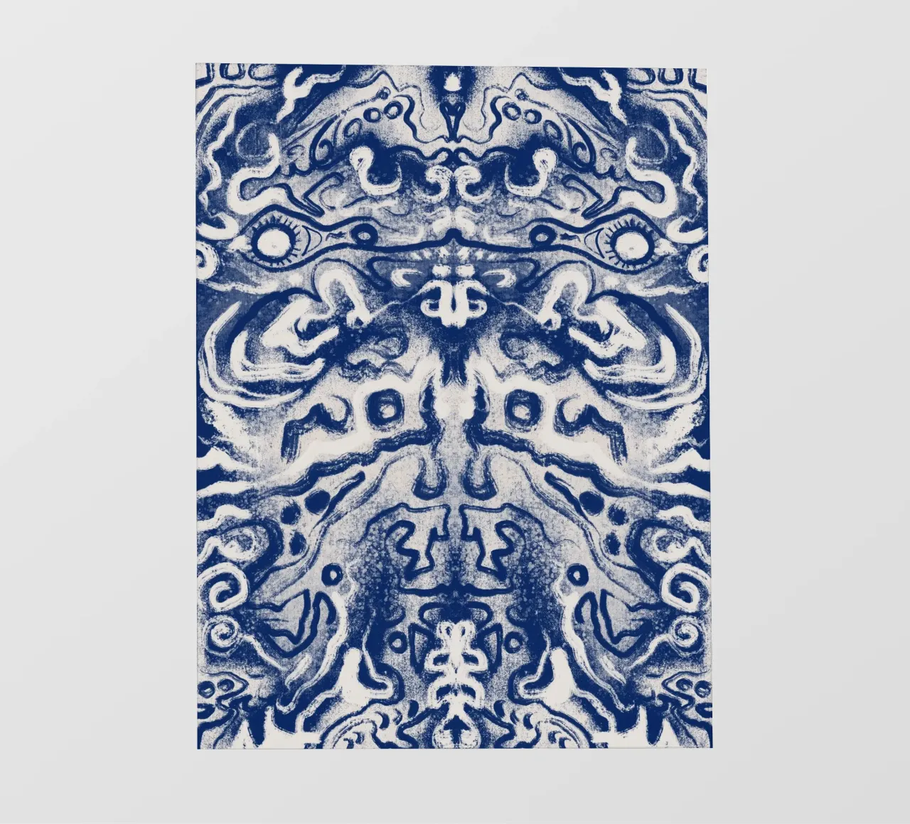Cina blu rorschach pellicola backlit da Little Dean