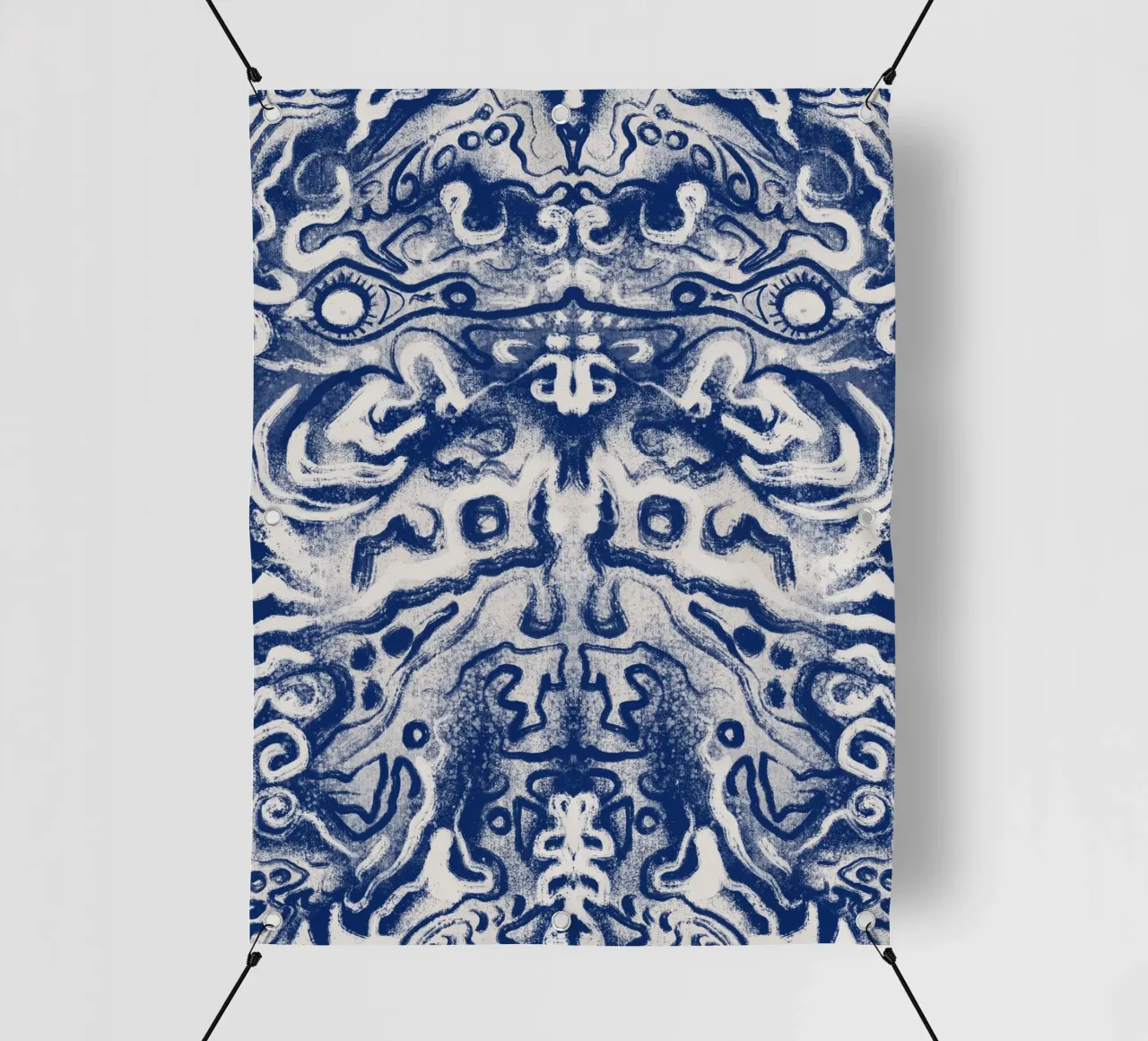 Cina blu rorschach telo in pvc da Little Dean