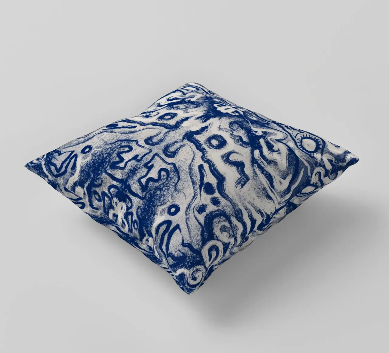 Cina blu rorschach cuscino da Little Dean