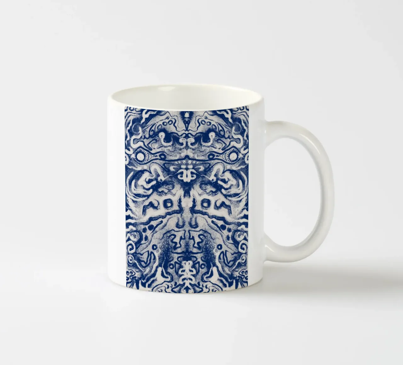 Cina blu rorschach tazza in ceramica da Little Dean