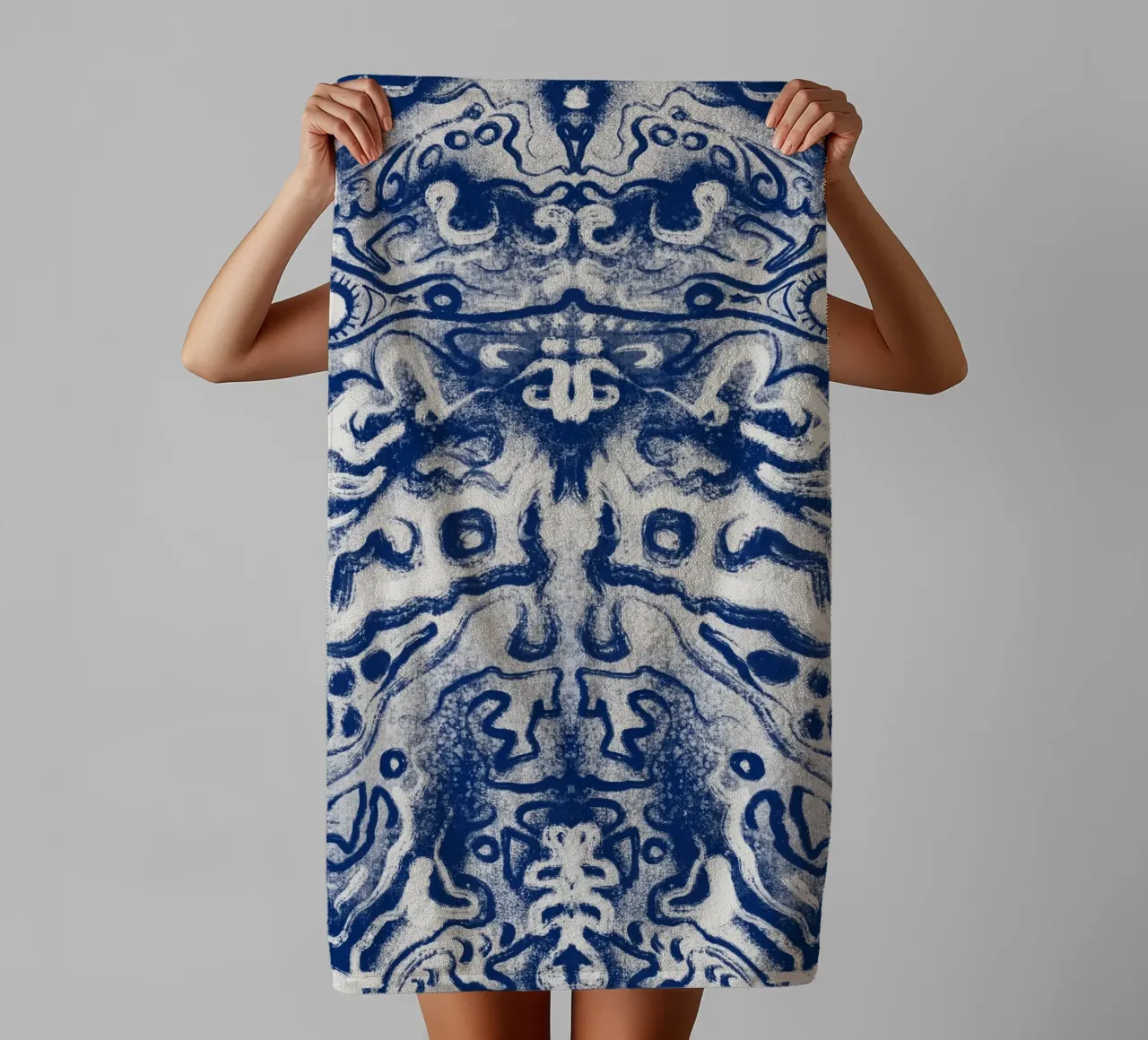 Cina blu rorschach asciugamano da bagno da Little Dean