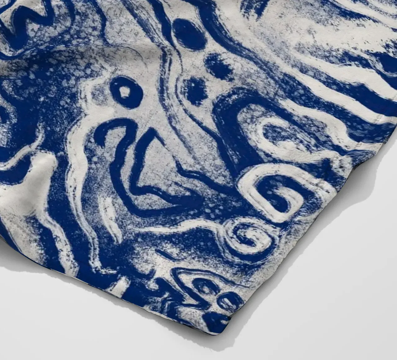 Cina blu rorschach coperta in pile da Little Dean