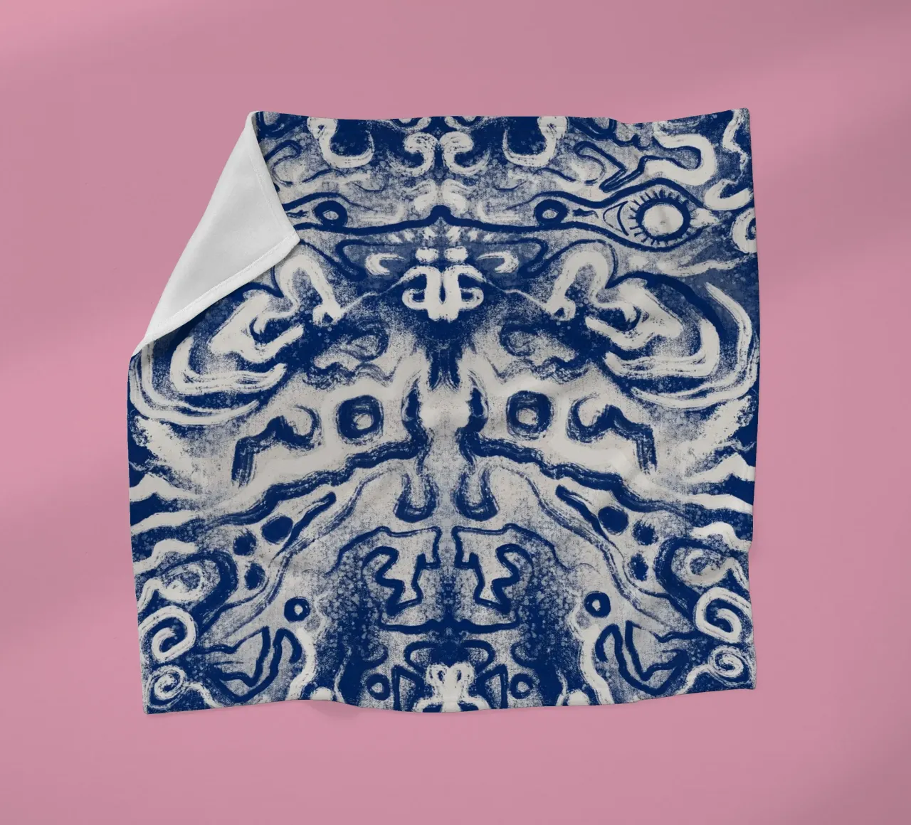 Cina blu rorschach coperta in pile da Little Dean