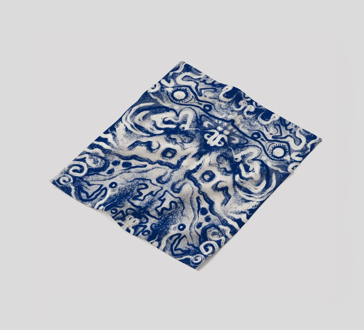 Cina blu rorschach coperta in pile da Little Dean