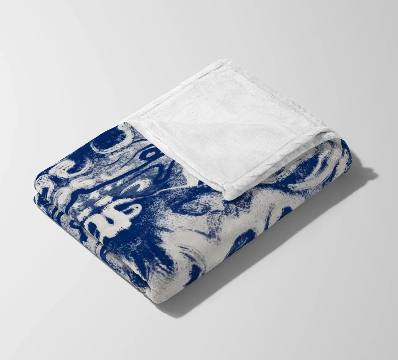 Cina blu rorschach coperta in pile da Little Dean
