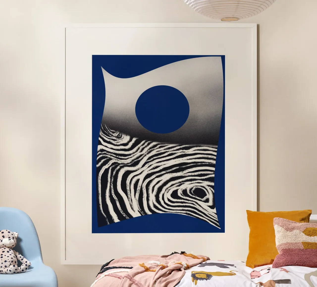 Mare scuro poster con telaio in alluminio da Little Dean