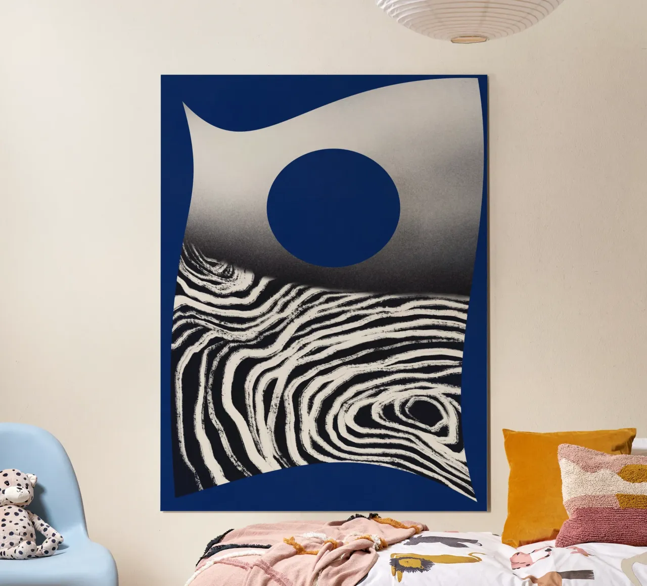 Mare scuro poster con telaio in alluminio da Little Dean