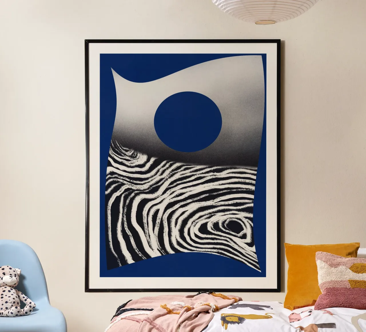 Mare scuro poster con telaio in alluminio da Little Dean
