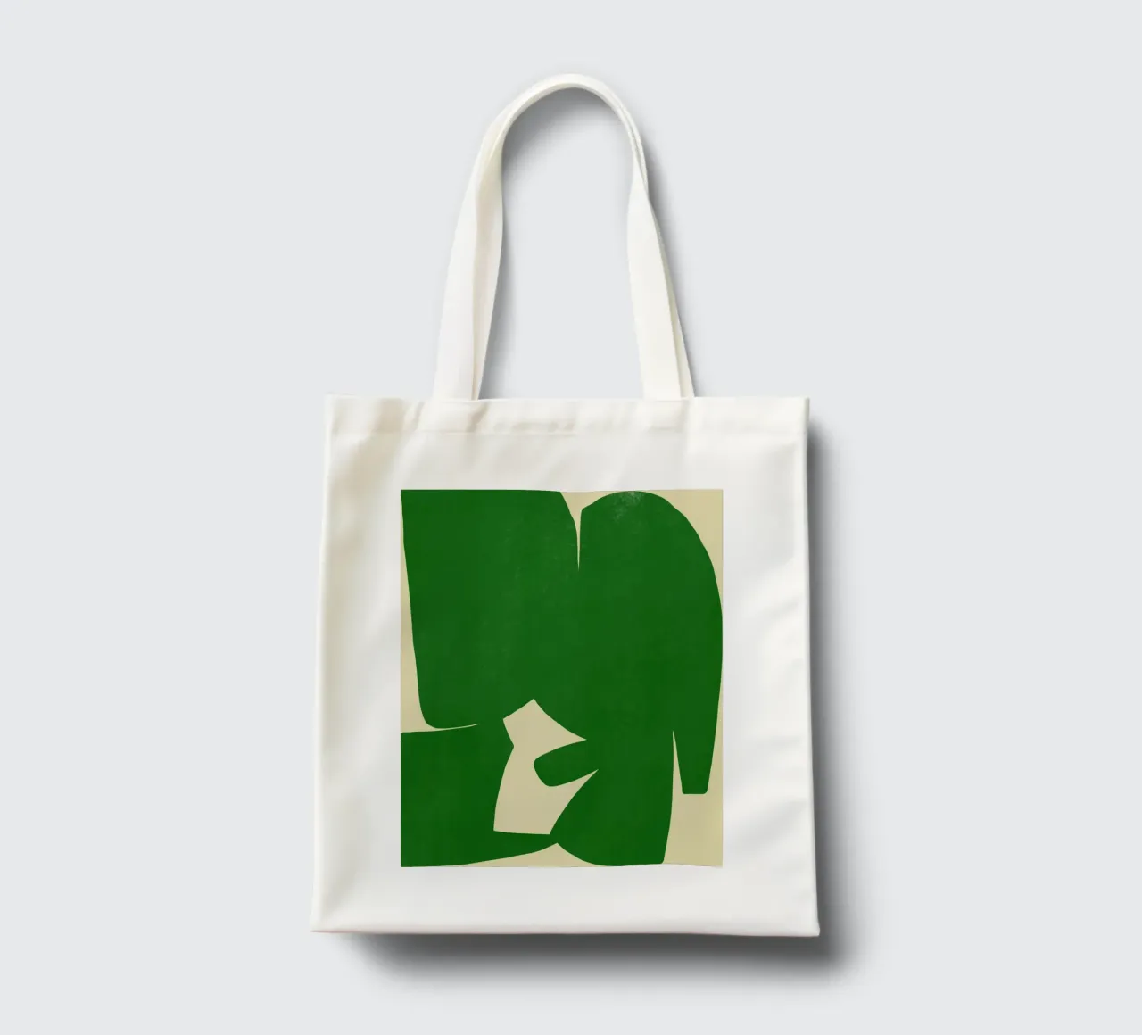 Silhouette astratta borsa in juta da Little Dean