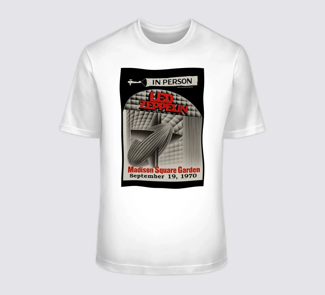 1970 Led Zeppelin Madison Square Garden Concert t-shirt da DGUnder