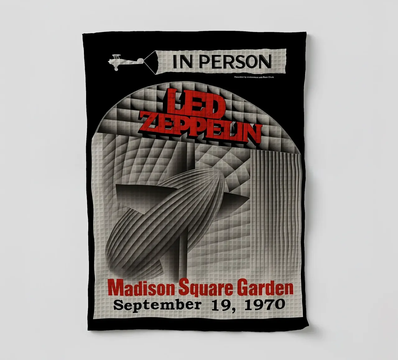 1970 Led Zeppelin Madison Square Garden Concert canovaccio da cucina da DGUnder