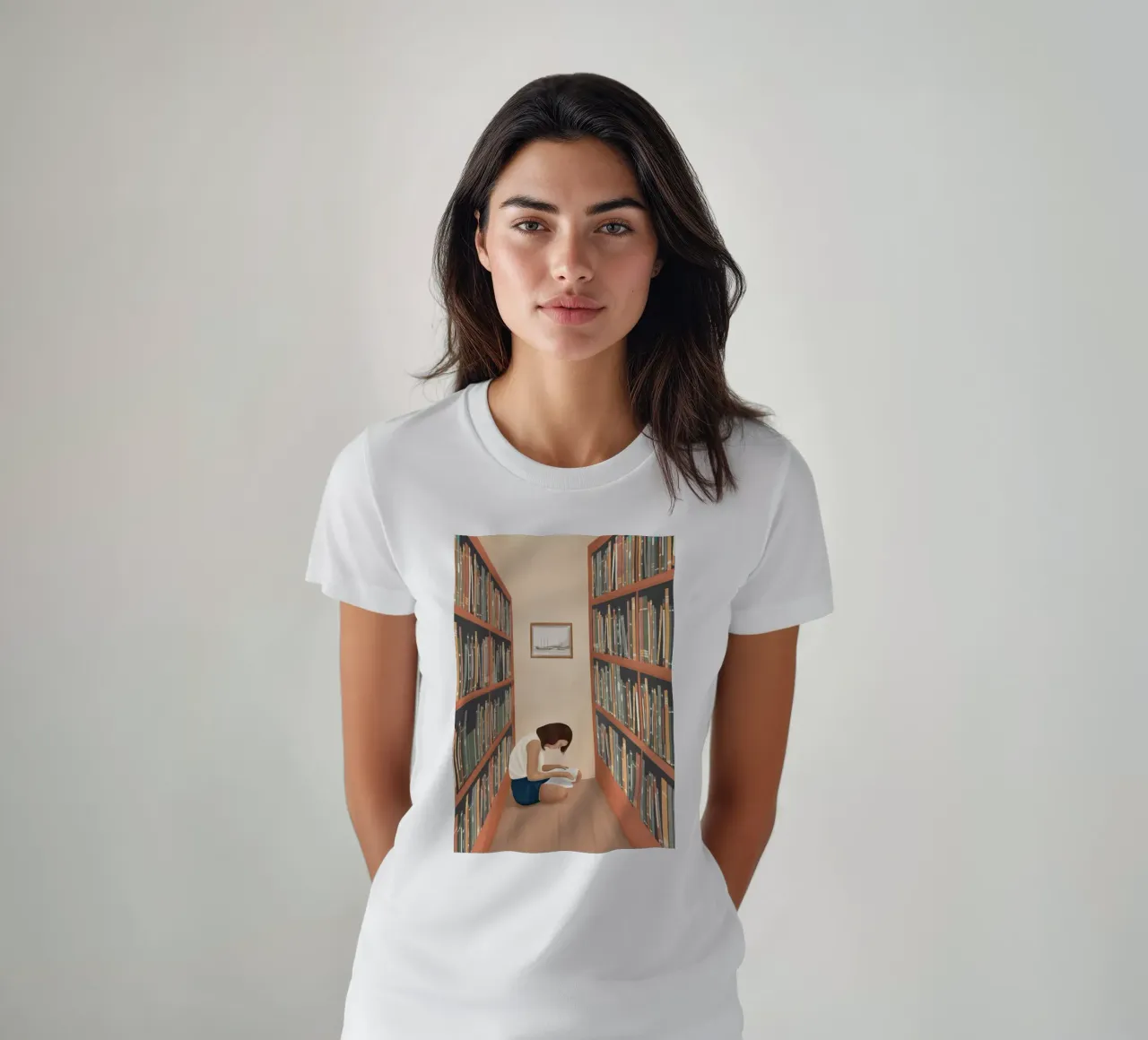 Getting Lost in a Book t-shirt da Flow Line