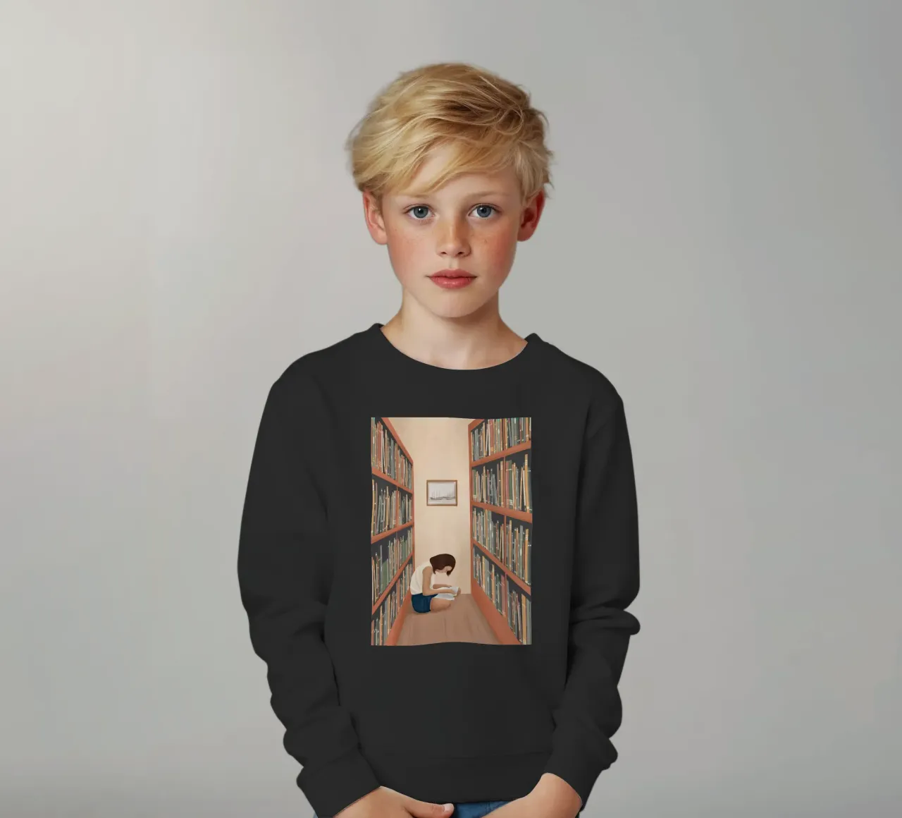 Getting Lost in a Book felpa bambino da Flow Line