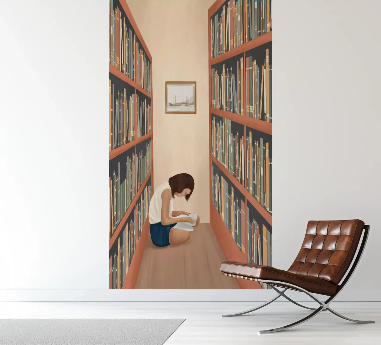 Getting Lost in a Book papel para pared de Flow Line