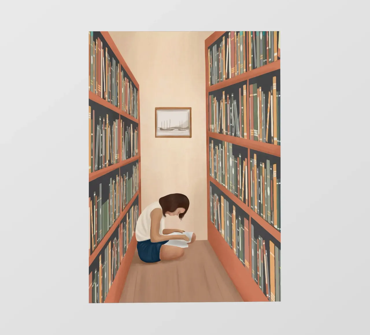 Getting Lost in a Book papel para pared de Flow Line