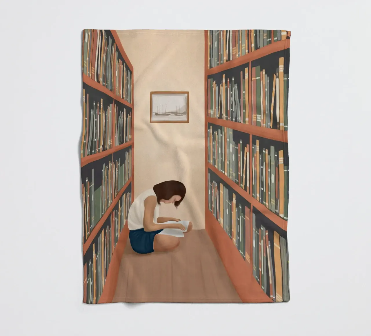 Getting Lost in a Book coperta in pile da Flow Line