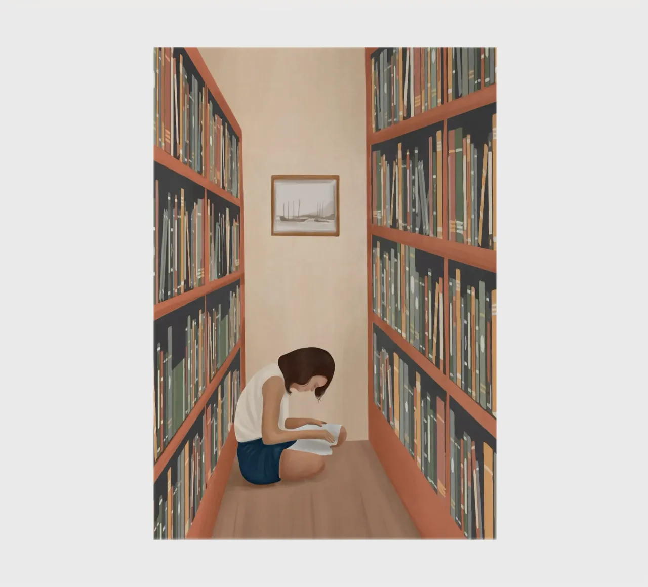 Getting Lost in a Book notebook by Flow Line