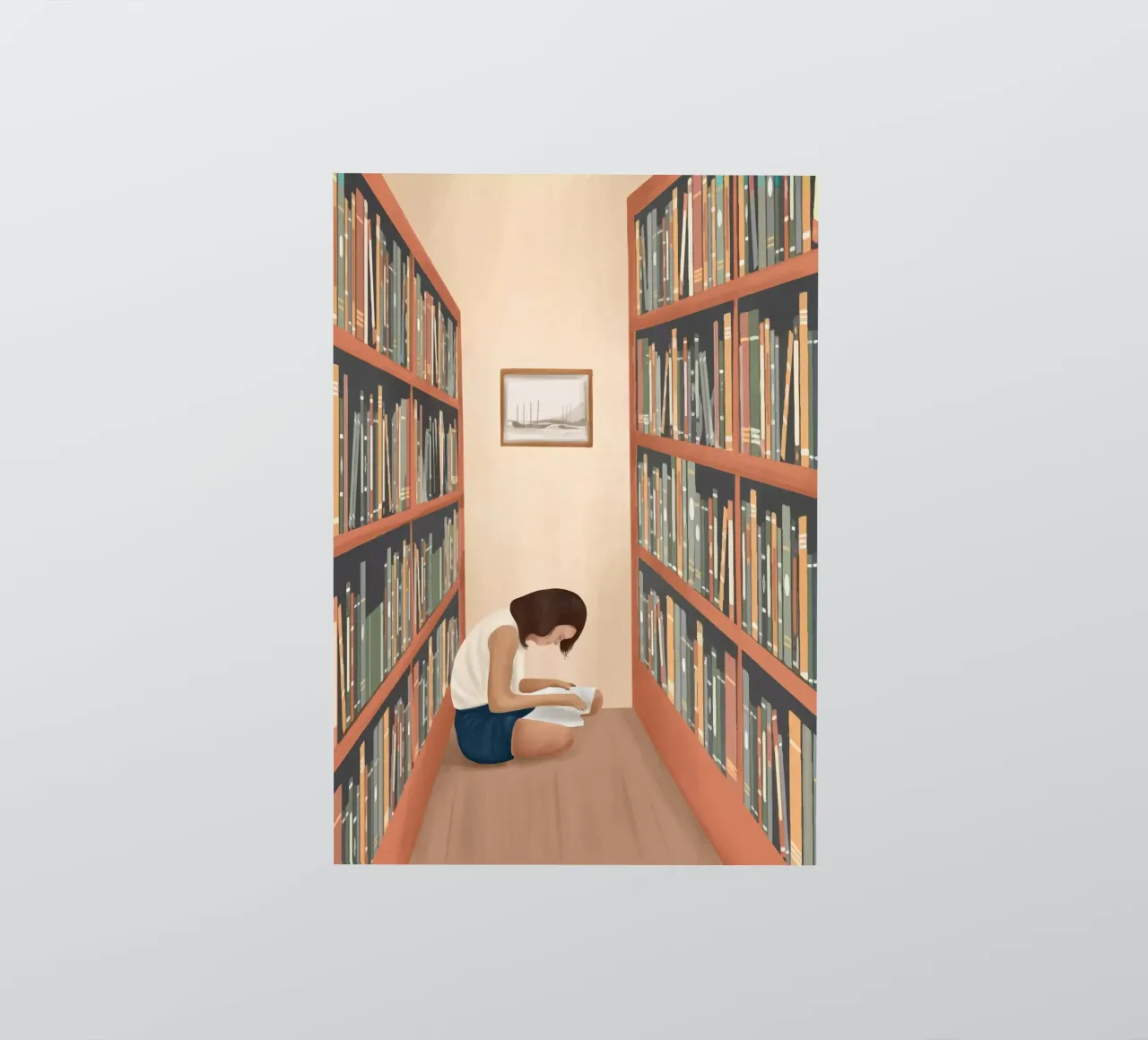 Getting Lost in a Book adesivo da Flow Line