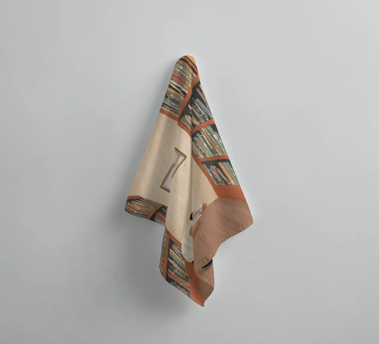 Getting Lost in a Book towel by Flow Line