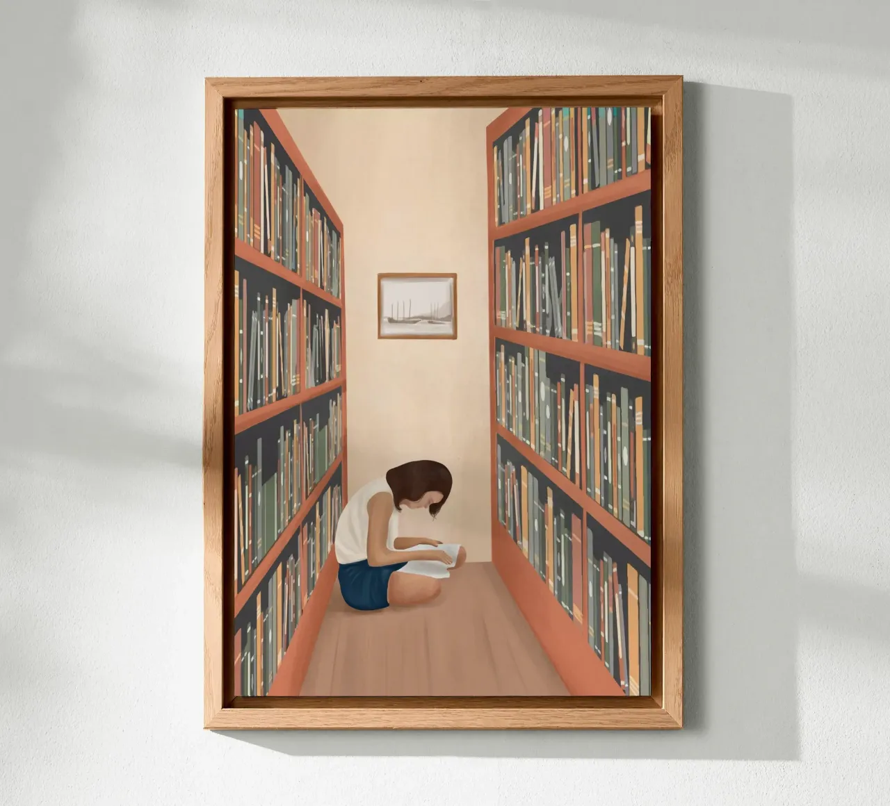 Getting Lost in a Book alluminio dibond da Flow Line