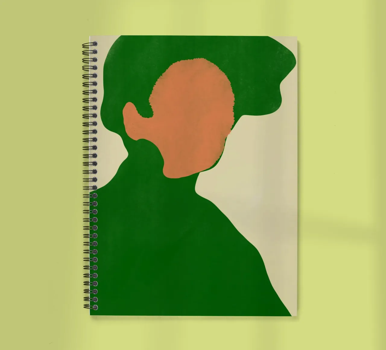 Minimal portrait spiral notebook by Little Dean