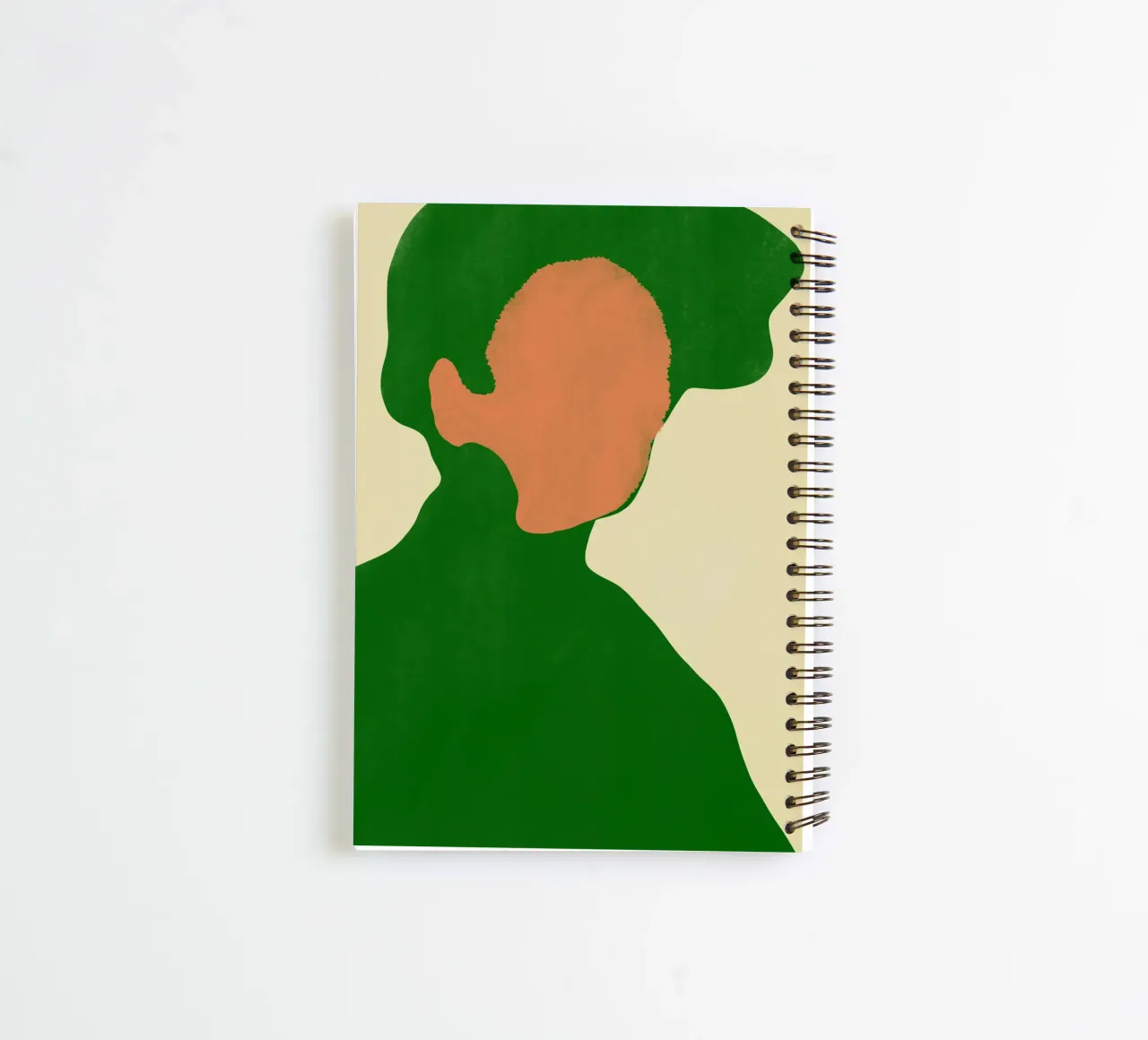 Minimal portrait spiral notebook by Little Dean