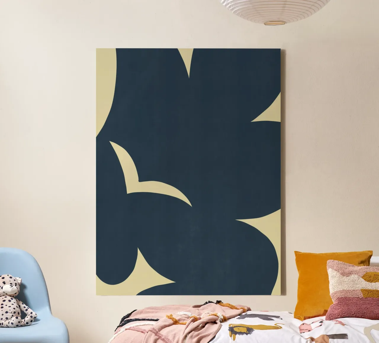 Abstract silhouette 05 canvas by Little Dean