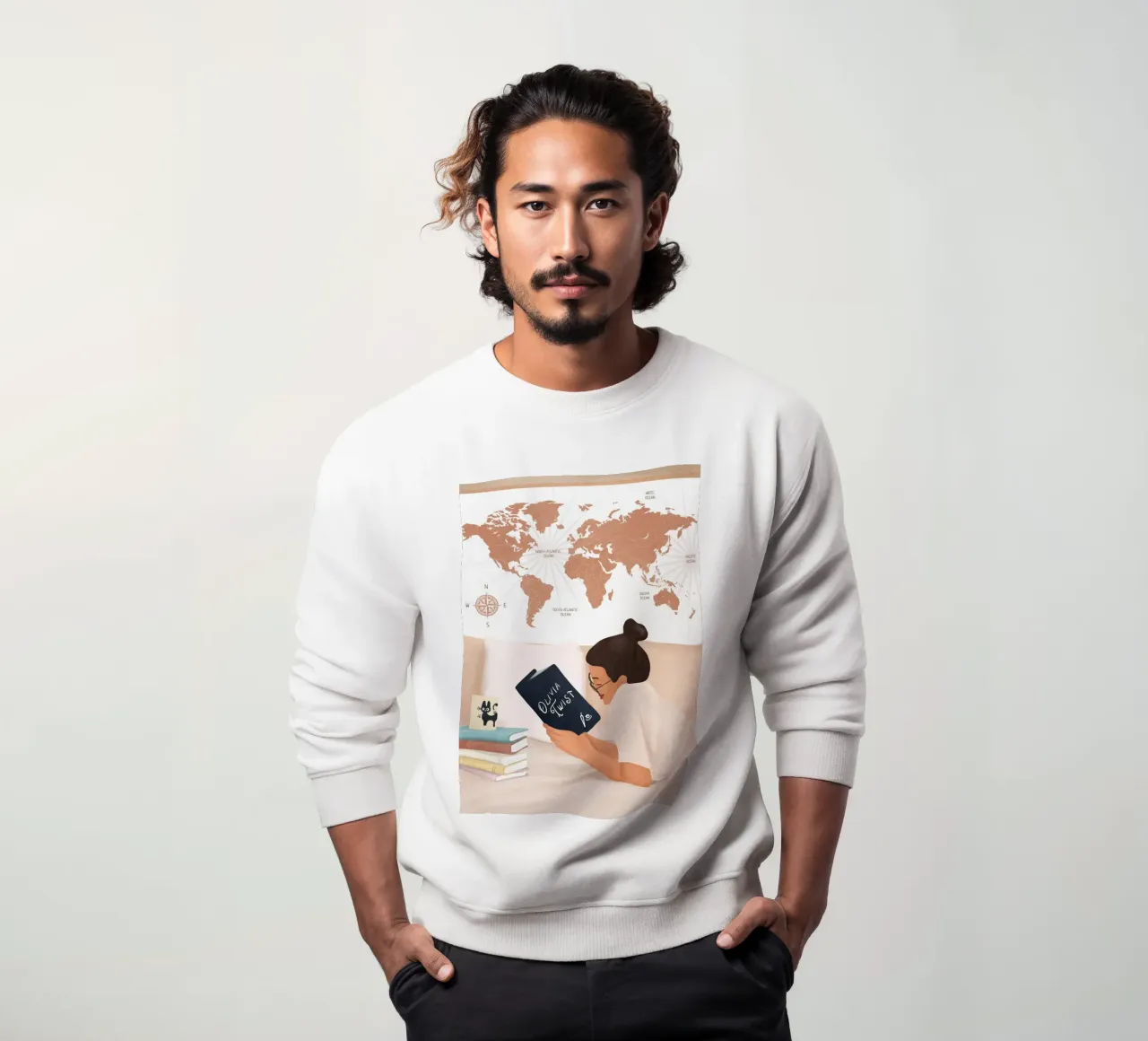 Good Read 03 felpa da Flow Line